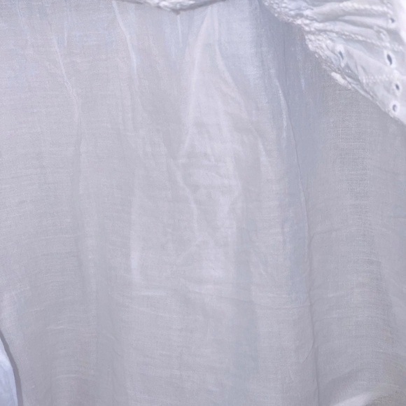 Lucky Brand Cotton Eyelet Tiered Sun Dress in White - size Small - NWT - Picture 8 of 10